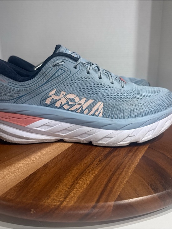 Hoka Shoes - HOKA ONE ONE Bondi 7 'Blue Fog Blue Glass' Running Shoes Women’s Size 10